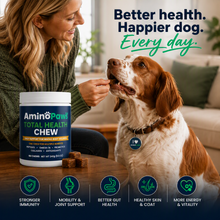 AminoPaws PREMIUM TOTAL HEALTH CHEWS for Dogs — 2-Jar Bundle (120 Chews)