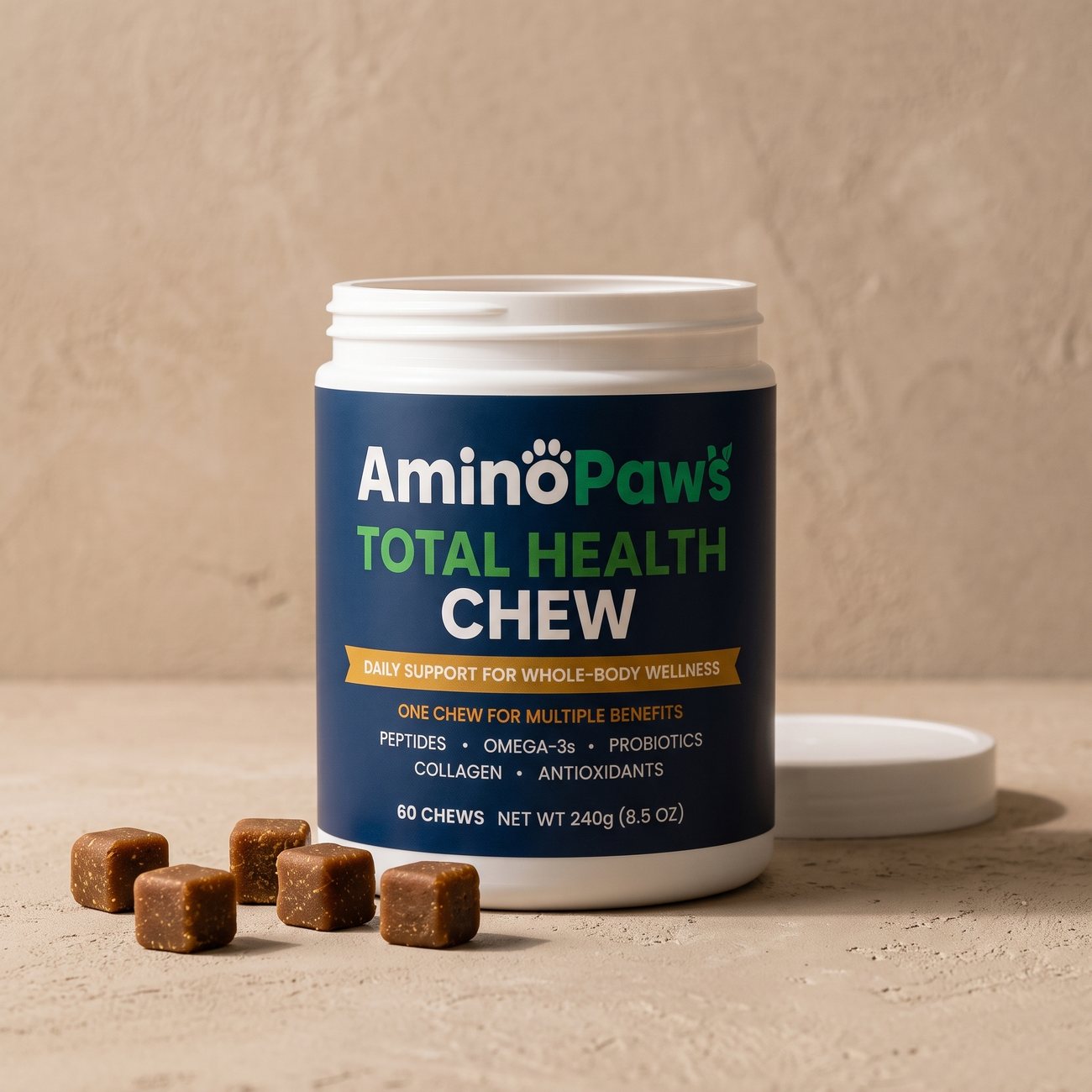 One jar, 60 chews