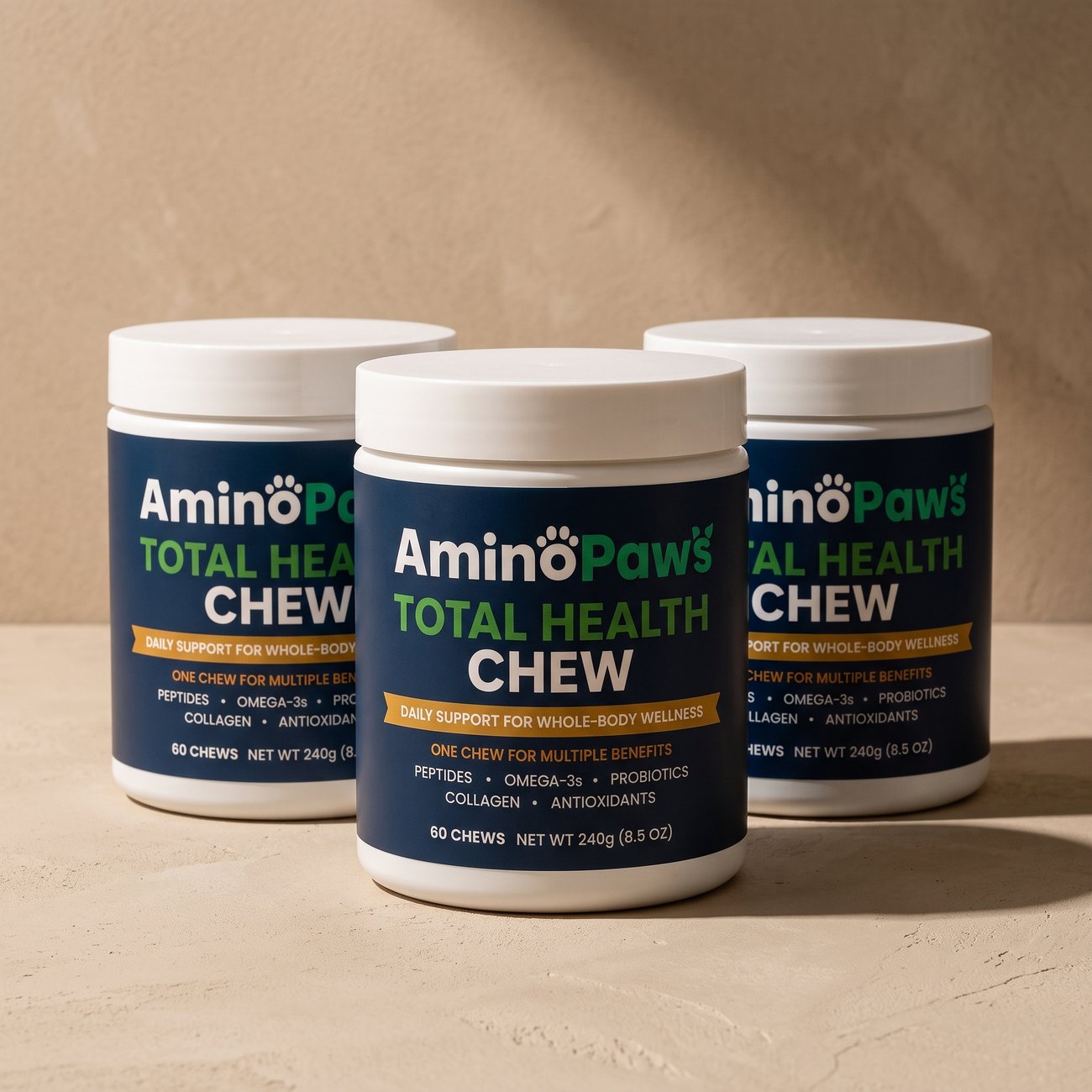 Three jars, 180 chews